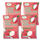 GT Gummy Lychee Peelable Candy, 3.7 oz, Non GMO, Gluten Free (4 Pack)