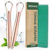 Ronavo Tongue Scraper For Kids & Adults, Right Size For Tiny Mouth,Freshen Bad Breath (Travel Cases Included), Healthy Oral Care