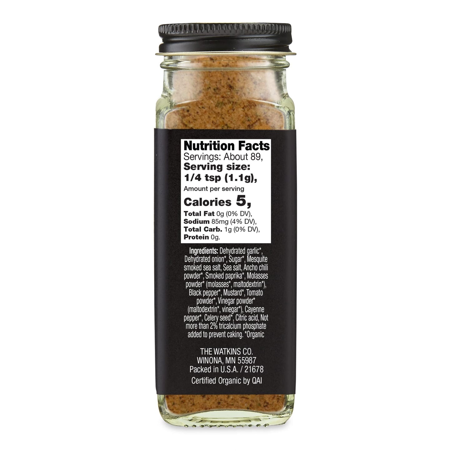 Watkins Mesquite Rub, 3.4 Oz., 1-Pack