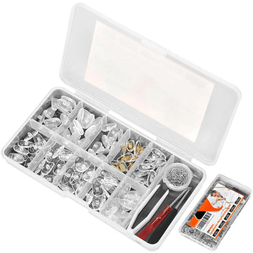 Eyeglass Nose Pads, Tekprem Eyeglasses Nose Pads Repair Kit With 50 Pairs Of Air Chamber Silicone Nose Pads,Screws,Screwdrivers 
