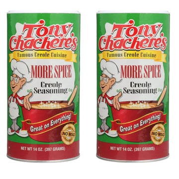 Tony Chacheres More Spice Creole Seasoning - 14 Ounce (2 Pack) - DOT650842PK2