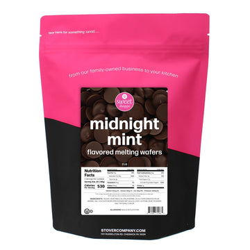 Sweet Shoppe Midnight Mint Flavored Melting Wafers, 2 pounds