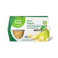 Amazon Fresh Diced Pears in White Grape & Lemon Juice, 4 Oz Bowls, Pack of 4