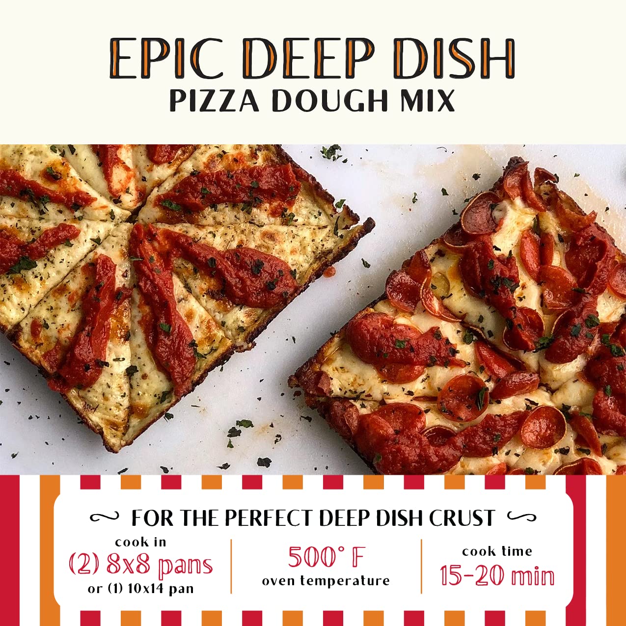 Urban Slicer Pizza Kit - Epic Deep Dish Style Crust with Pizza Sauce