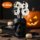 24 Ct Black White Donut Shaped Candy Lollipops Covered With Sprinkles, Individually Wrapped Lollipop Suckers Candy Bulk, Mixed Fruit Flavor, Artistically Crafted Lollipops Candys Gifts For Halloween
