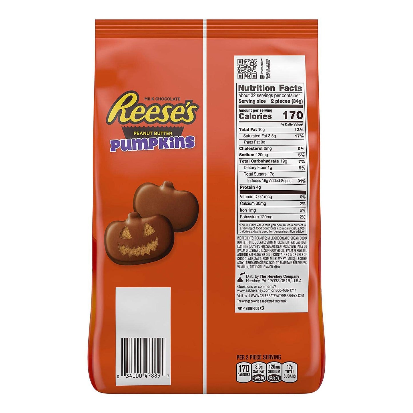 Reese's Peanut Butter Pumpkins 60CT 38OZ