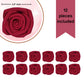Confect Edible Deep Burgundy Rose Toppers - Edible Roses For Cake & Cupcake Decorations, Perfect For Weddings & Special Occasion
