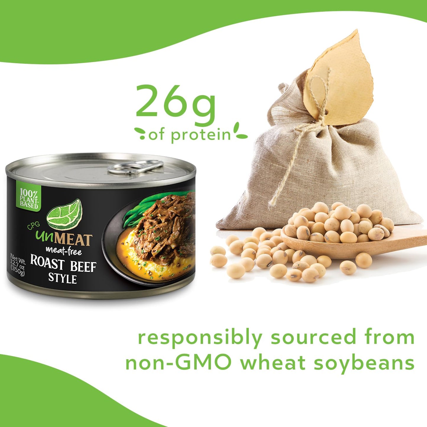 Unmeat Plant Based Meat | Easy To Prepare Plant Based Protein | Vegan Meat With Less Calories, Roast Beef Style, (Pack Of 1)