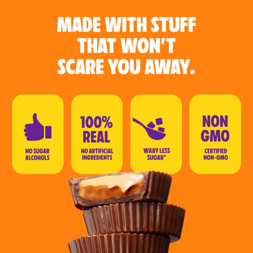 UNREAL Halloween Dark Chocolate Peanut Butter Cups, 10.6 OZ