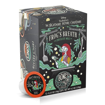 Bones Coffee Company Flavored Coffee Bones Cups Frog'S Breath Flavored Coffee Pods Chocolate Mole Flavor Single-Serve Coffee Pod