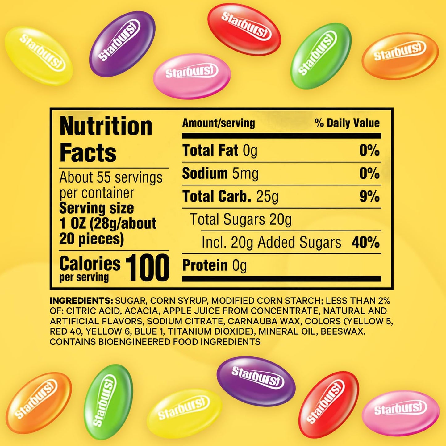 Bulk Jelly Bean Candy Large Bucket - 54oz Assorted Fruity Flavors, Soft, Chewy JellyBeans Bulk Resealable Jar for Easter Baskets