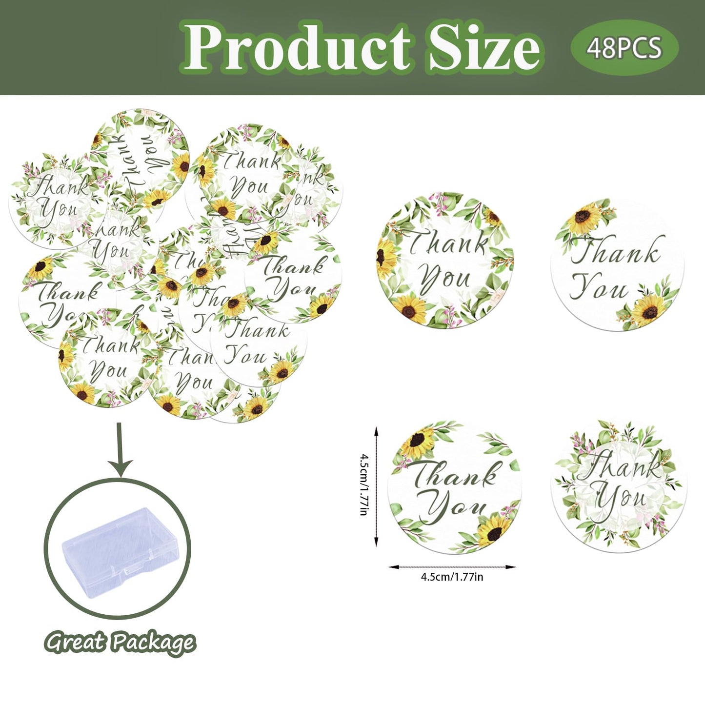 Fyeoxle Edible Sunflowers Cupcake Toppers, Wafer Paper, 1.77 inches, Floral Cake Decor for Weddings and Baby Showers