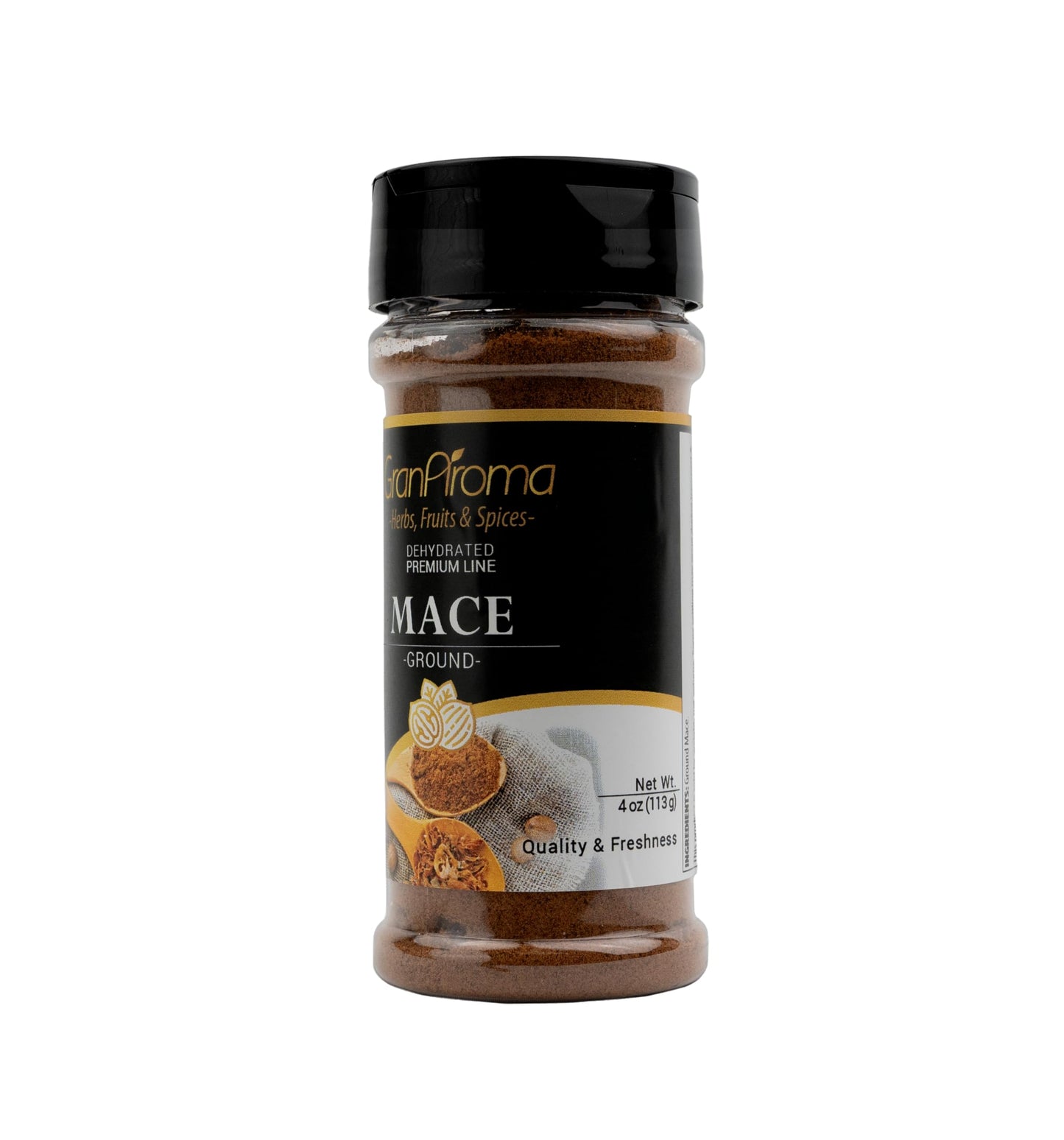 Granaroma Ground Mace, Warm Spice, From Nutmeg, Curries & Desserts (4 Ounce)