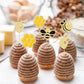 Gyufise 24Pcs Bumble Bee Cupcake Toppers Glitter Heart Honeycomb Bee Cupcake Picks Baby Shower Cake Decorations For Bee Theme Ba