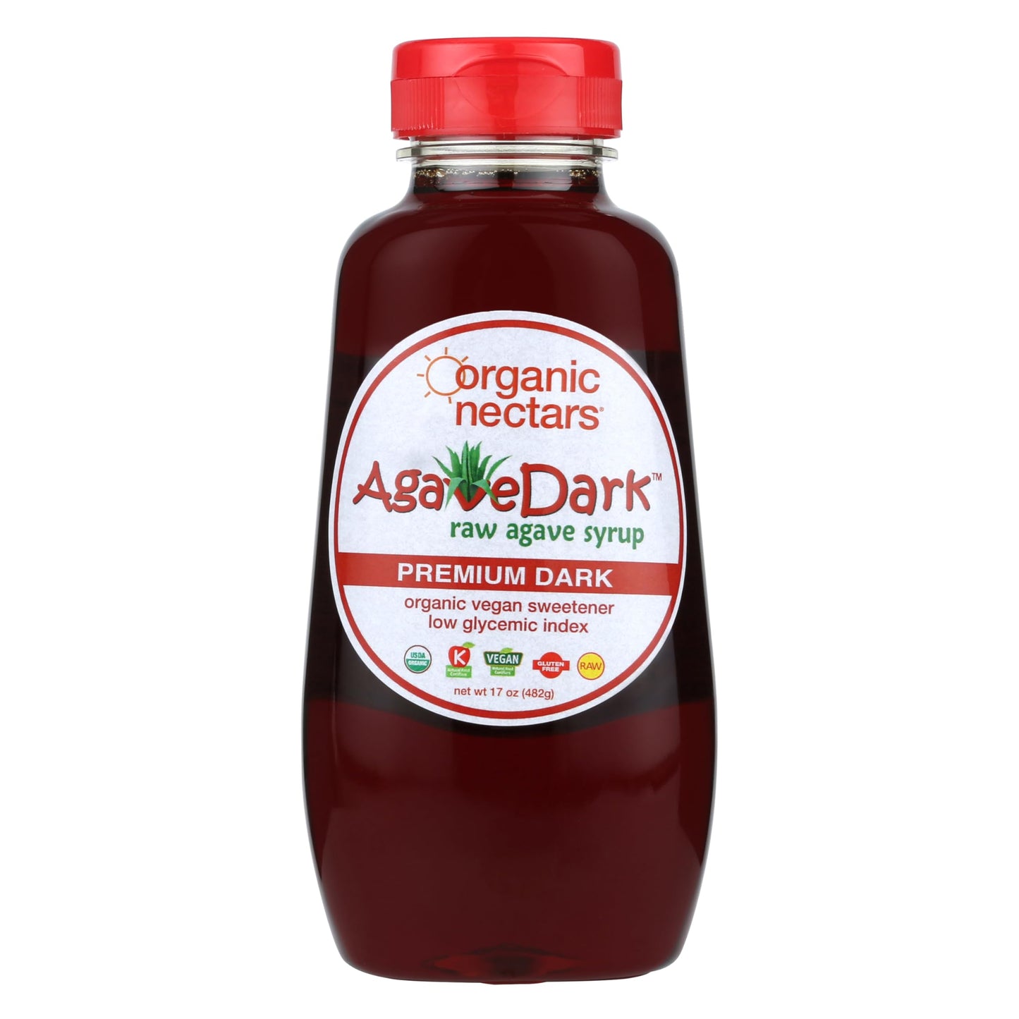 Organic Nectars Dark Agave Syrup - 17 Fl Oz (Pack of 1)