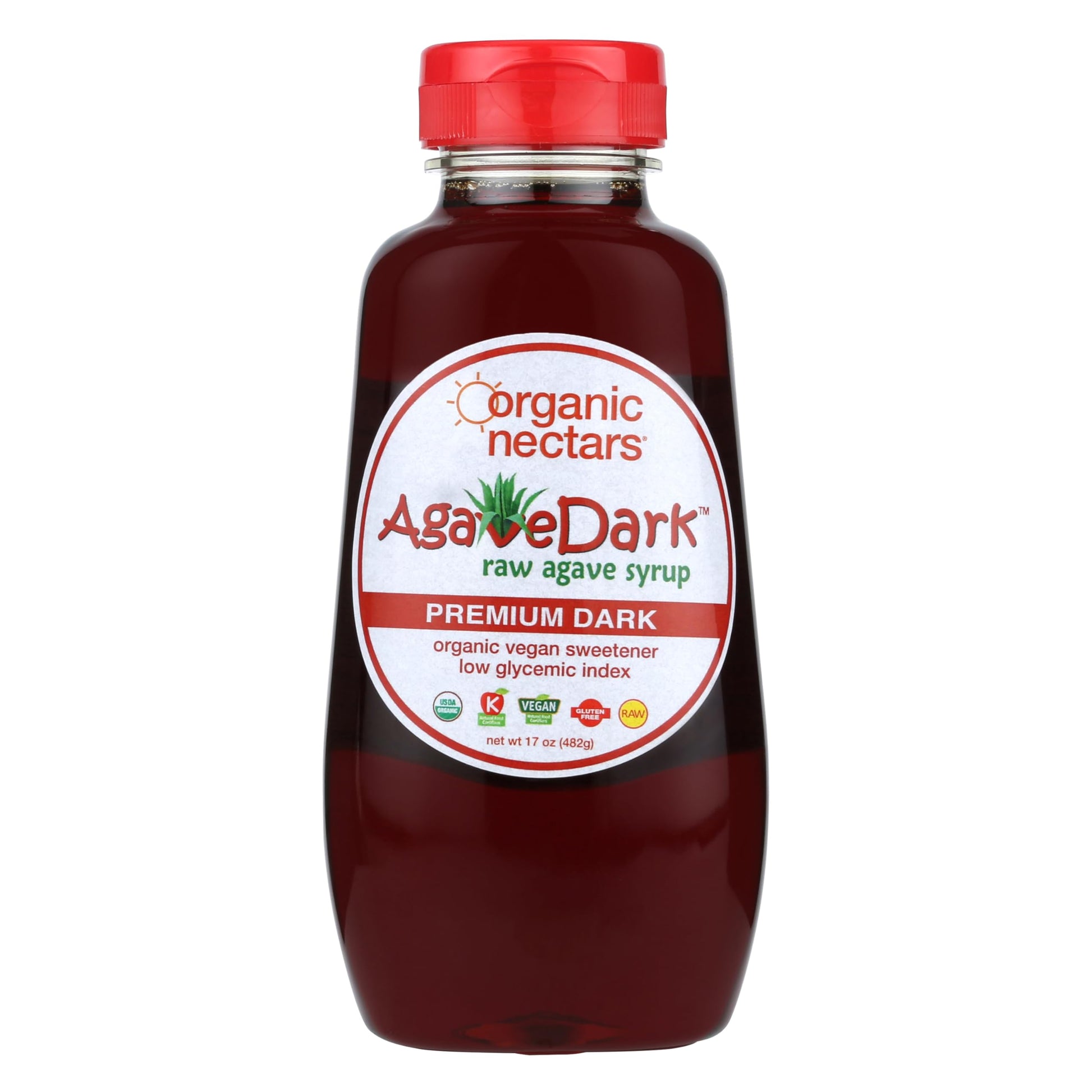 Organic Nectars Dark Agave Syrup - 17 Fl Oz (Pack of 1)