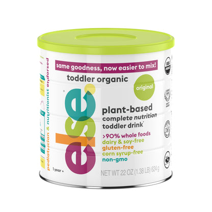 Else Nutrition Toddler Formula 12-36 Months - Organic, Plant Based Toddler Nutritional Drink - Soy & Dairy Free, Lactose Free - 