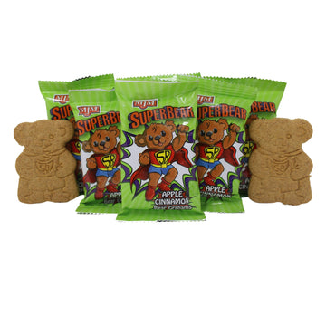MJM Apple Cinnamon Super Bear Grahams - 300 Count, 1 oz Packs, Brown