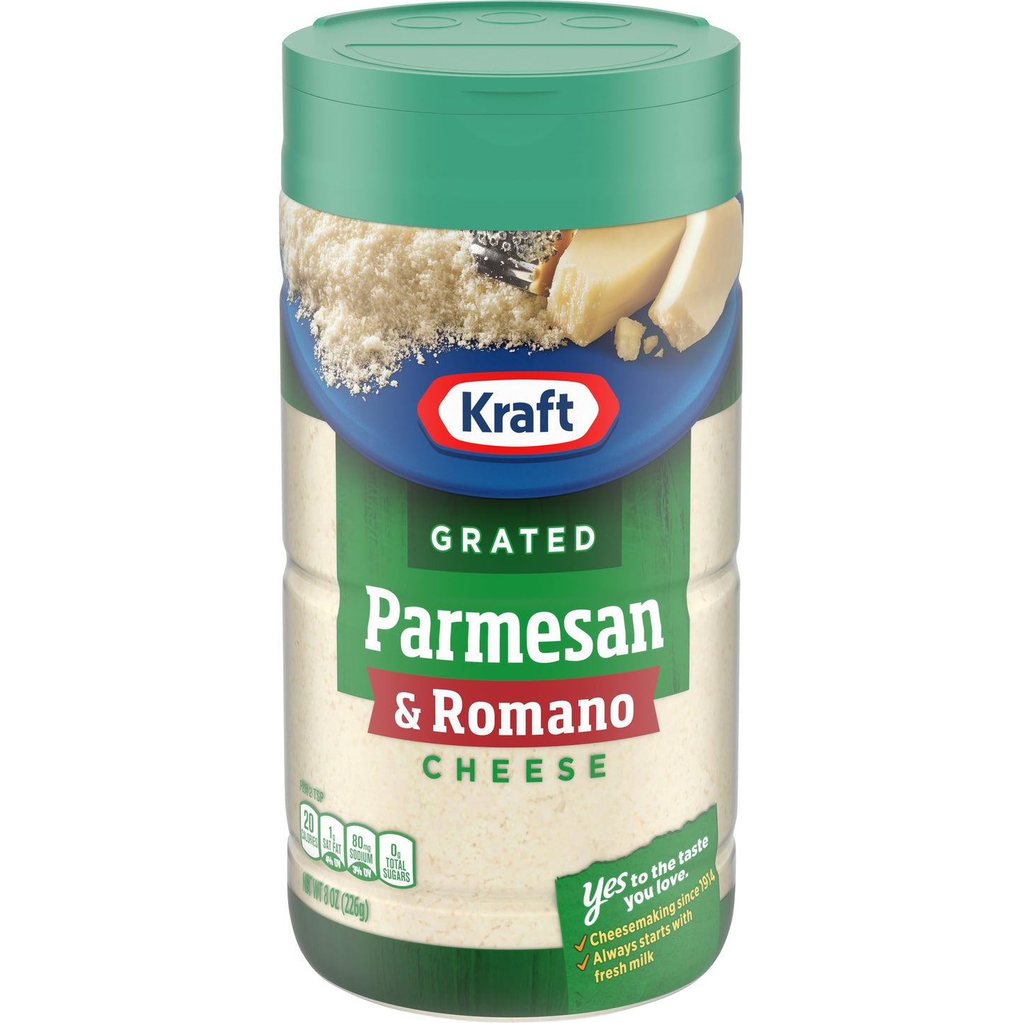 Kraft Grated Parmesan & Romano Cheese Shaker, 8 oz, Pack of 1