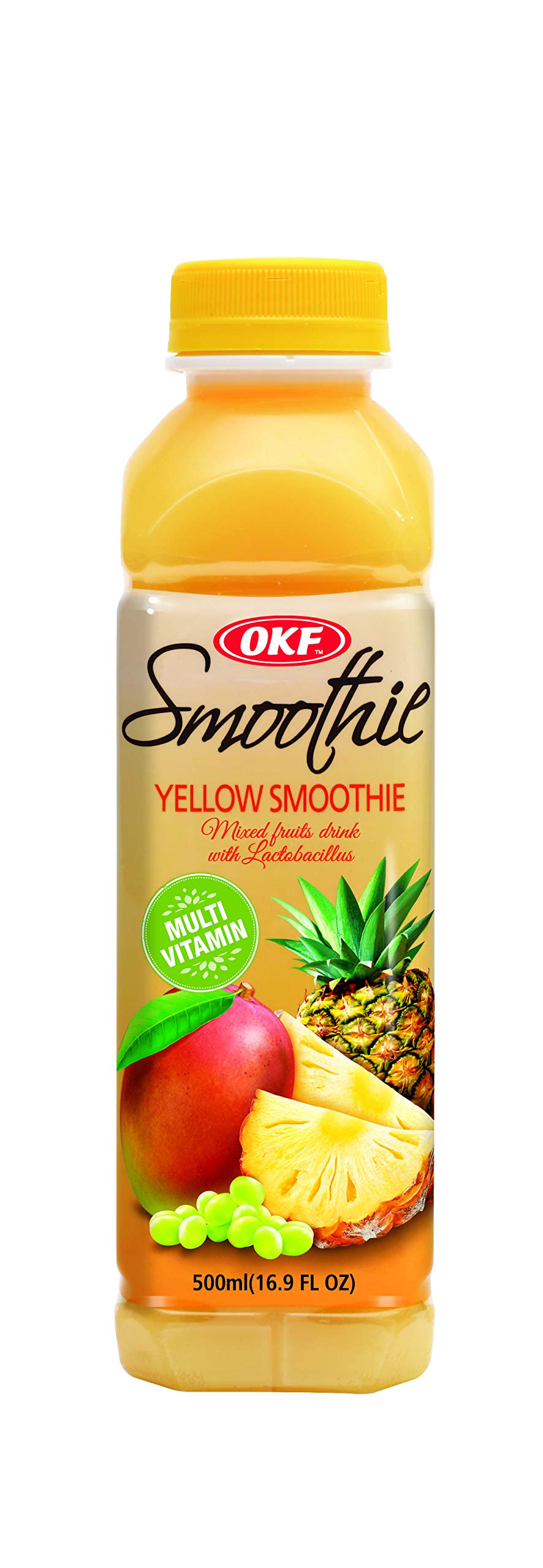 OKF Smoothie, Multi Vitamin Drink, 16.9 Fl Oz, Pack of 10, Yellow