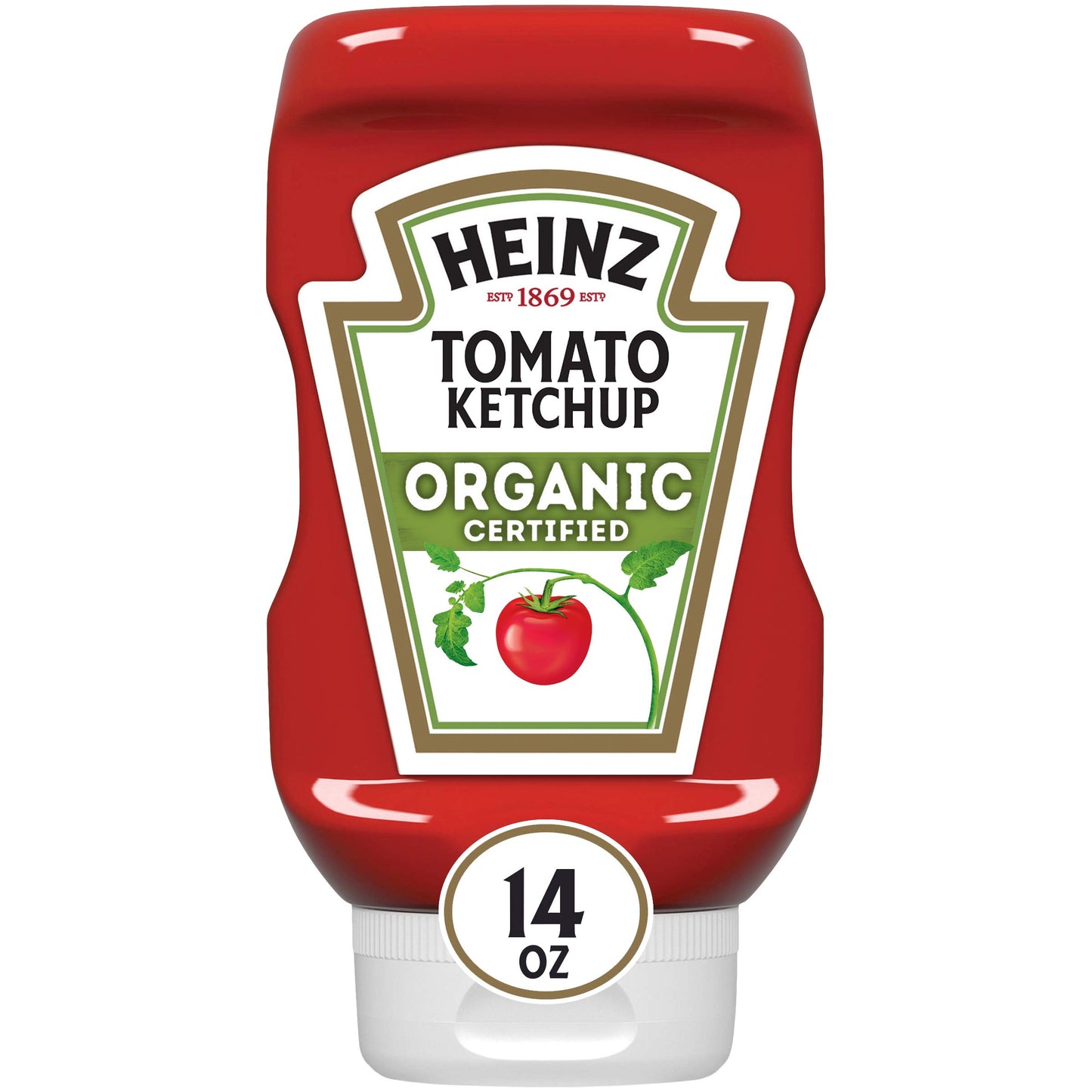 Heinz Organic Ketchup Inverted Bottle, 14 oz. (Tabletop condiments)