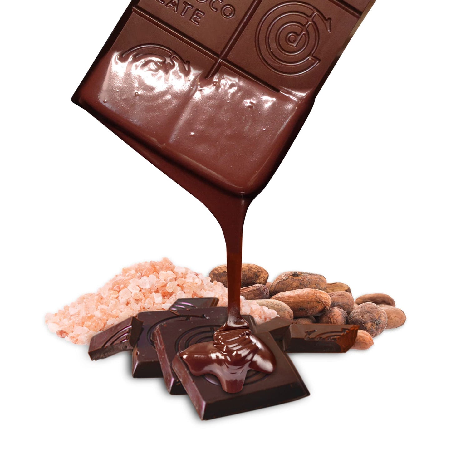 The Good Chocolate - Himalayan Salt Keto Chocolate Squares, Zero Sugar, Lower Net Carb Snack, Lower Calorie, Vegan Chocolate Can