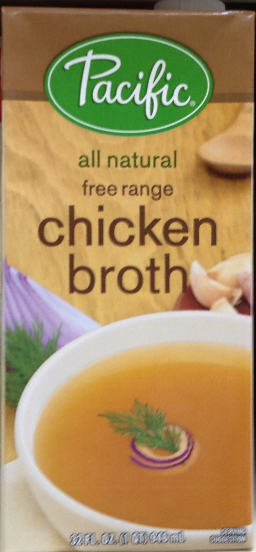 Pacific Natural Foods Chicken Broth - Free Range - Case Of 12 - 32 Fl Oz(D0102H5Khhj)