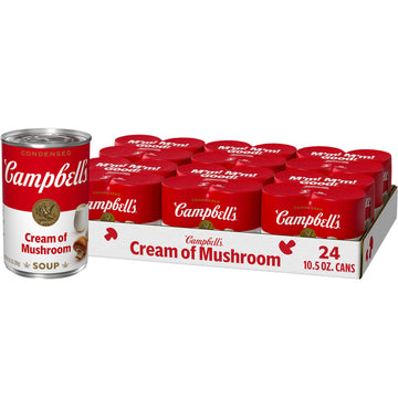 Campbell's Condensed Cream of Mushroom Soup, 10.5 oz Can (6 Packs of 4)