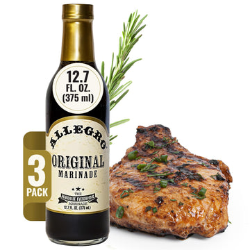 Allegro - The Marinate Everything Marinades | Perfect Marinades For Meat & Veggies | Marinade For Grilling, Roasting & Cooking | Kosher & Gluten Free | 12.7 Oz (Pack Of 3) - Original