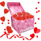 The Dreidel Company Valentines Day Lollipops Red Double Heart Shaped Cherry Flavored, Individually Wrapped (240-Pack)