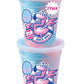 Fun Sweets Cotton Candy 2-Pack - Blue Raz and Cherry Swirl Flavor CottonCandy in 1.5 oz Tubs - Individual Carnival Cotton Candy 