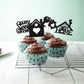 Ephlyn 24Pcs Cupcake Toppers Silver Glitter Key Lock Housewarming Cake Decorations 2.6x4.3 inches Paper