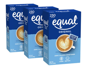 Equal 0 Calorie Sweetener, Sugar Substitute, Zero Calorie Sugar Alternative Sweetener Packets, Sugar Alternative, 230 Count, Pac
