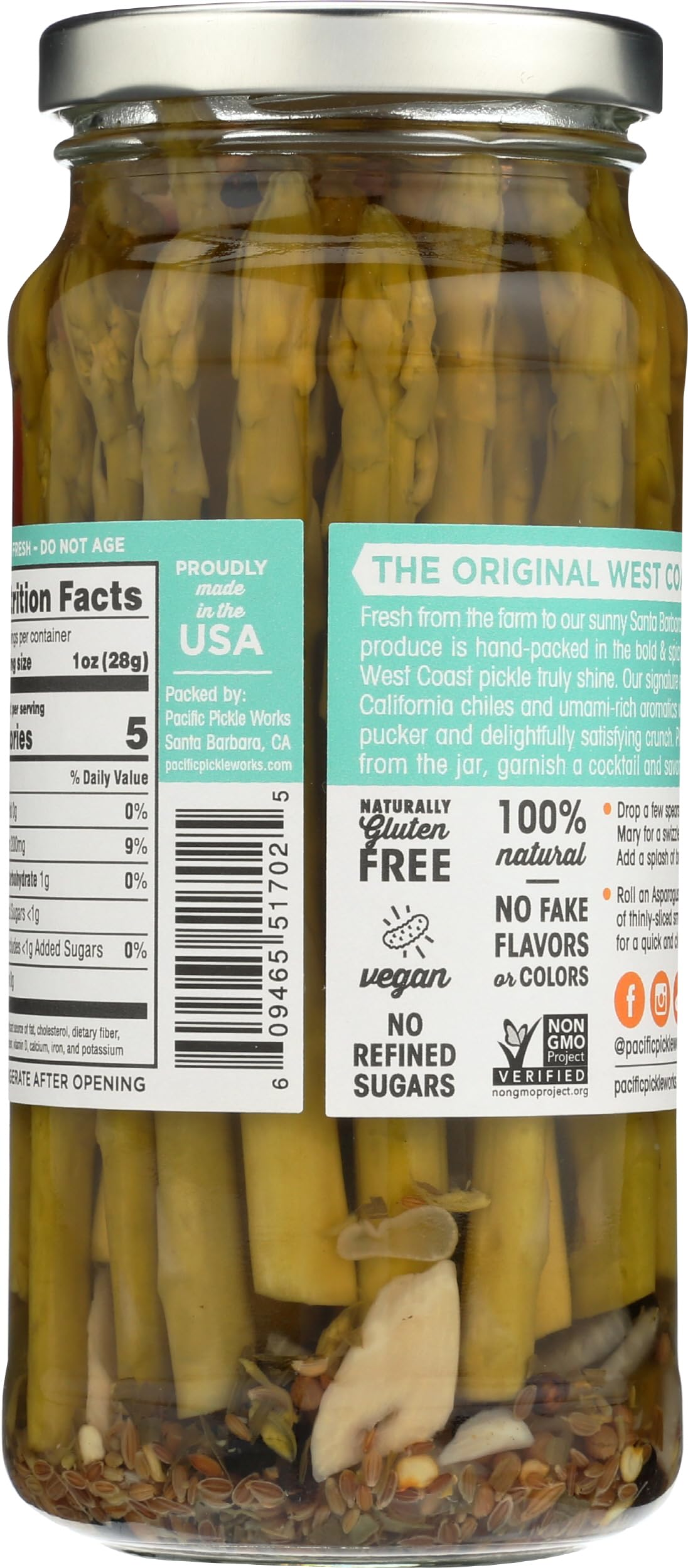 Pacific Pickle Works Asparagusto Spicy Pickled Asparagus, 16 Fz