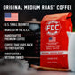 Fire Department Coffee Medium Roast Whole Bean Coffee, 12 oz Pack of 2, Veteran Owned, Balanced & Smooth, Roasted in the USA