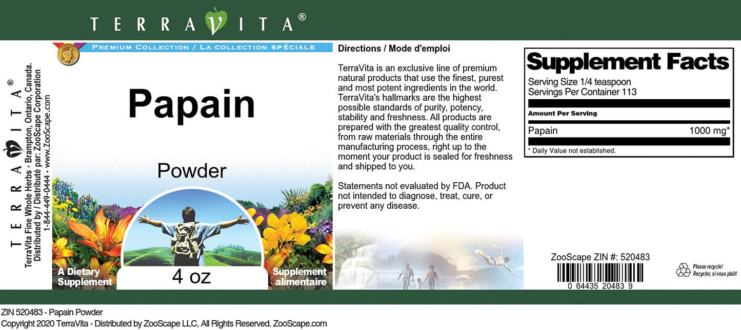 Papain Powder (4 Oz, Zin: 520483)