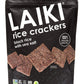 Laiki Gluten Free Rice Crackers, Black Rice, Resealable 3.53 Ounce Bag
