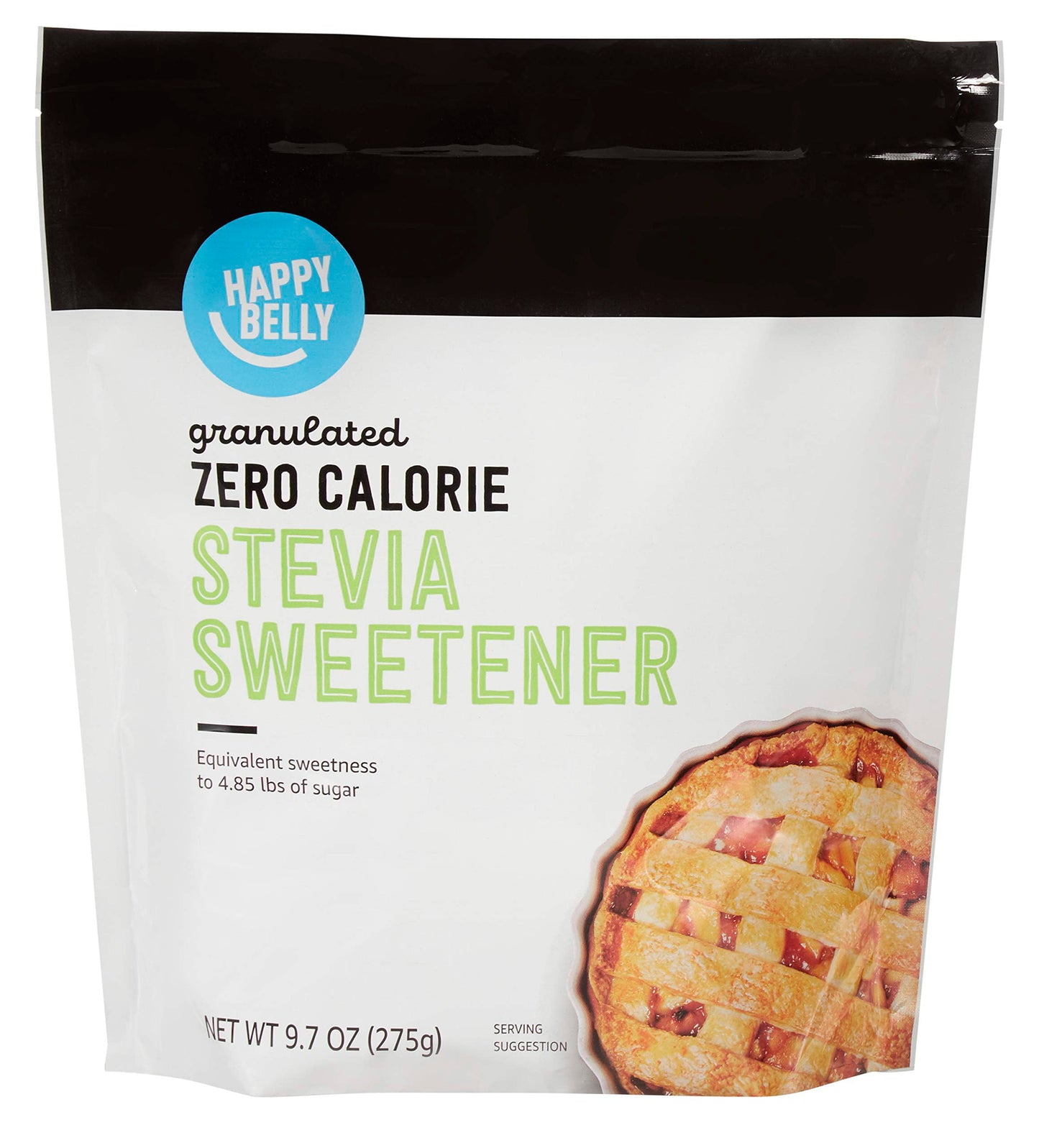large online retailer Brand - Happy Belly Granulated Zero Calorie Stevia Sweetener Packet  9.7 ounce (Pack of 1)