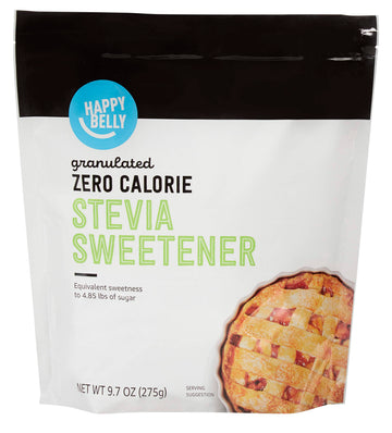 large online retailer Brand - Happy Belly Granulated Zero Calorie Stevia Sweetener Packet  9.7 ounce (Pack of 1)