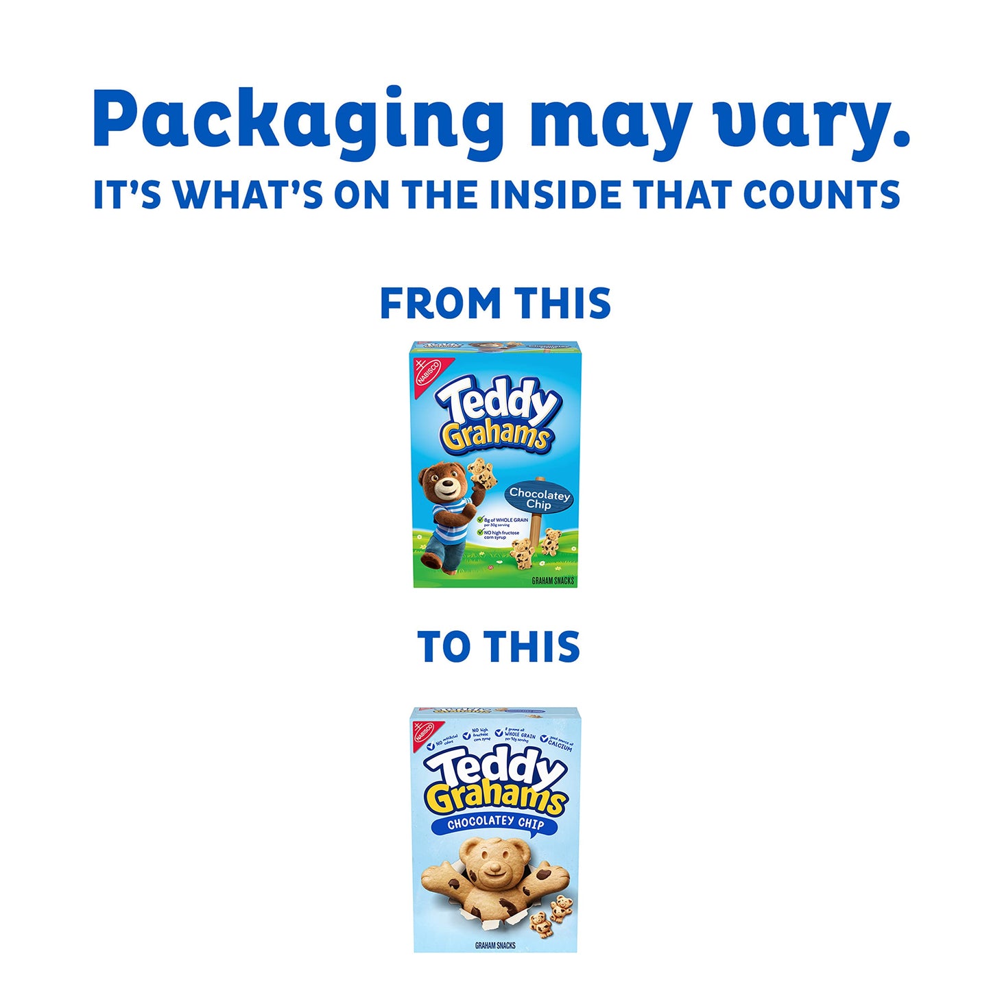 Teddy Grahams Chocolatey Chip Graham Snacks, 6 - 10 Oz Boxes