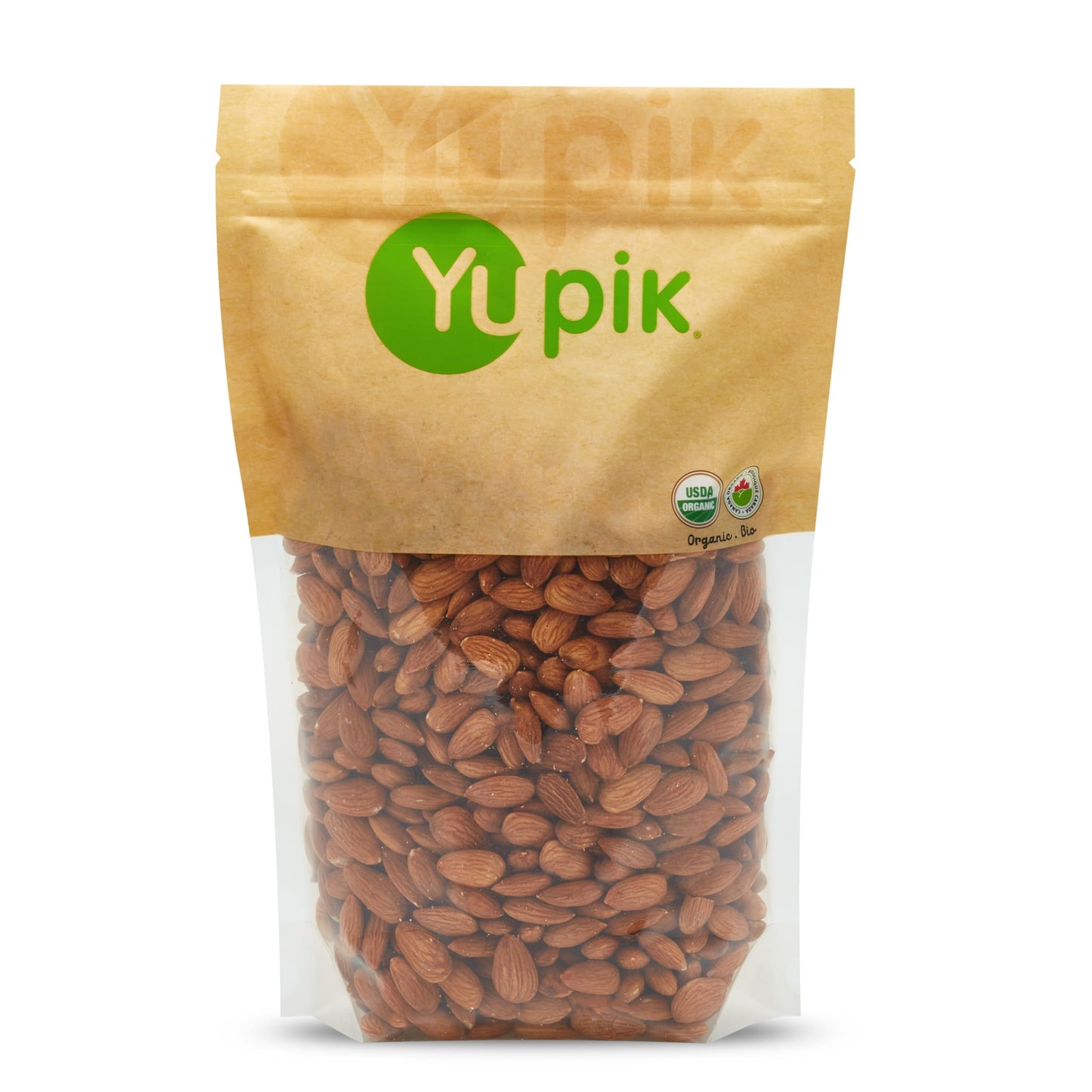 Yupik Organic California Almonds  2.2 lb (35.2 oz)  Non-Gmo  Vegan  Gluten-Free  Good Source Of Protein  Fiber  Iron & Calcium  Low In Carb