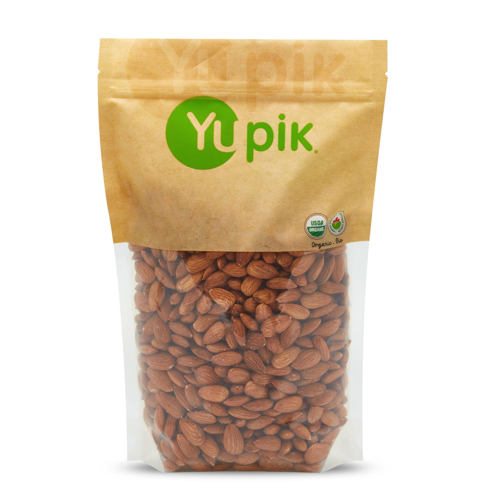 Yupik Organic California Almonds  2.2 lb (35.2 oz)  Non-Gmo  Vegan  Gluten-Free  Good Source Of Protein  Fiber  Iron & Calcium  Low In Carb