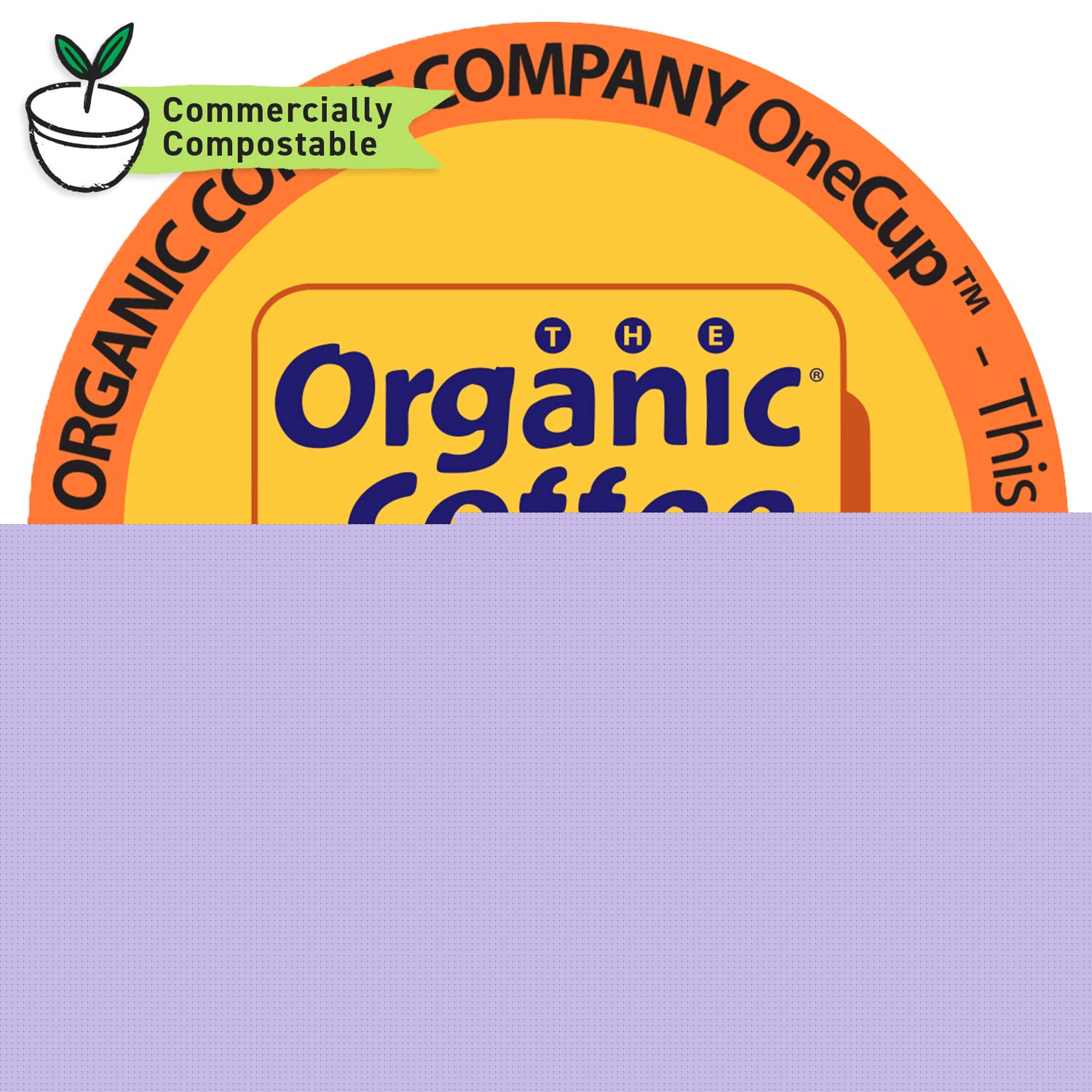 The Organic Coffee Co. Compostable Coffee Pods - French Roast (12 Ct) K Cup Compatible Including Keurig 2.0  Dark Roast  Usda Organic
