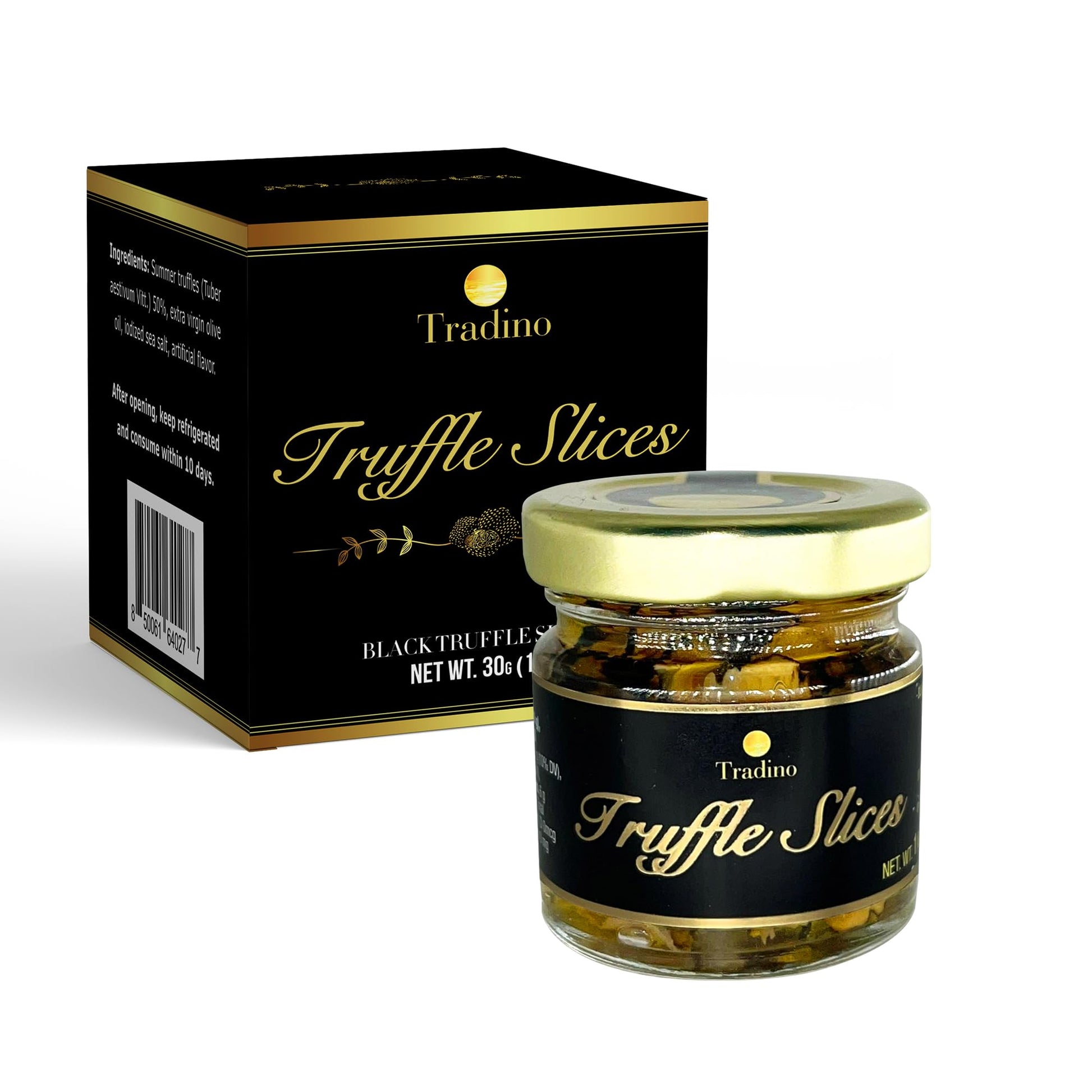 Tradino Premium Black Truffle Slices | Fresh Black Truffle Carpaccio | Luxury Gourmet Finishing | Ideal for Enhancing Dishes | 3