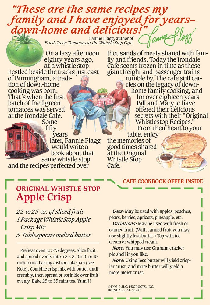 Original Whistlestop Cafe Recipes | Apple Crisp Batter Mix (3 Pack)