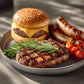 Grumpy Butcher Chef-Crafted Grilling Meats Bundle – 4 Top Sirloin Steaks (6 Oz), 2 Wagyu Beef Hamburger Patties (½ Lb Each) & 6 Chicken Sausages (4.6 Lb Total) – Frozen Gourmet Bbq Sampler Gift Box For Holiday