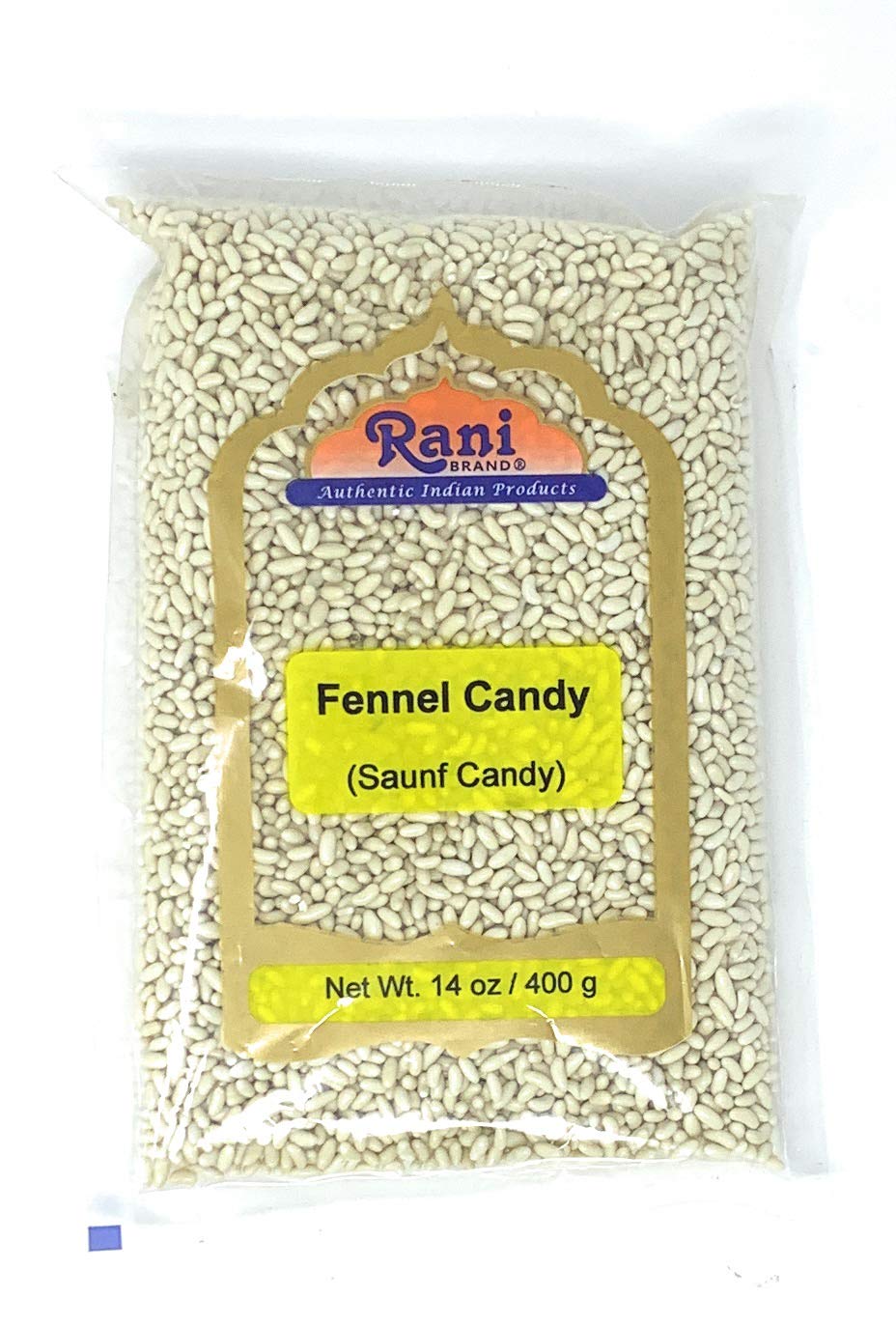 Rani Sugar Coated Fennel Candy 14Oz (400G) No Color ~ Indian After Meal Digestive Treat | Vegan | Gluten Friendly | Non-Gmo | Indian Origin