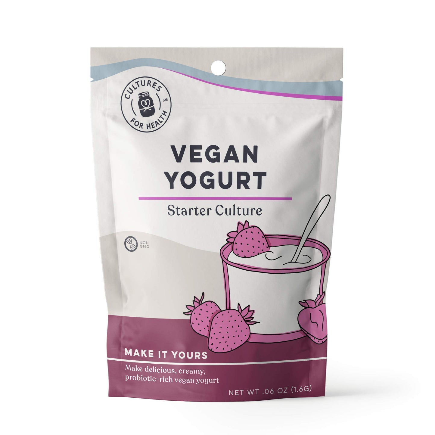 Cultures For Health Vegan Yogurt Starter Culture | 4 Packets Direct-Set Active Cultures | Diy Dairy Free Yogurt From Soy Milk  Oat Milk & Other Plant Based Milk | Vegan Probiotic Yogurt For Gut Health