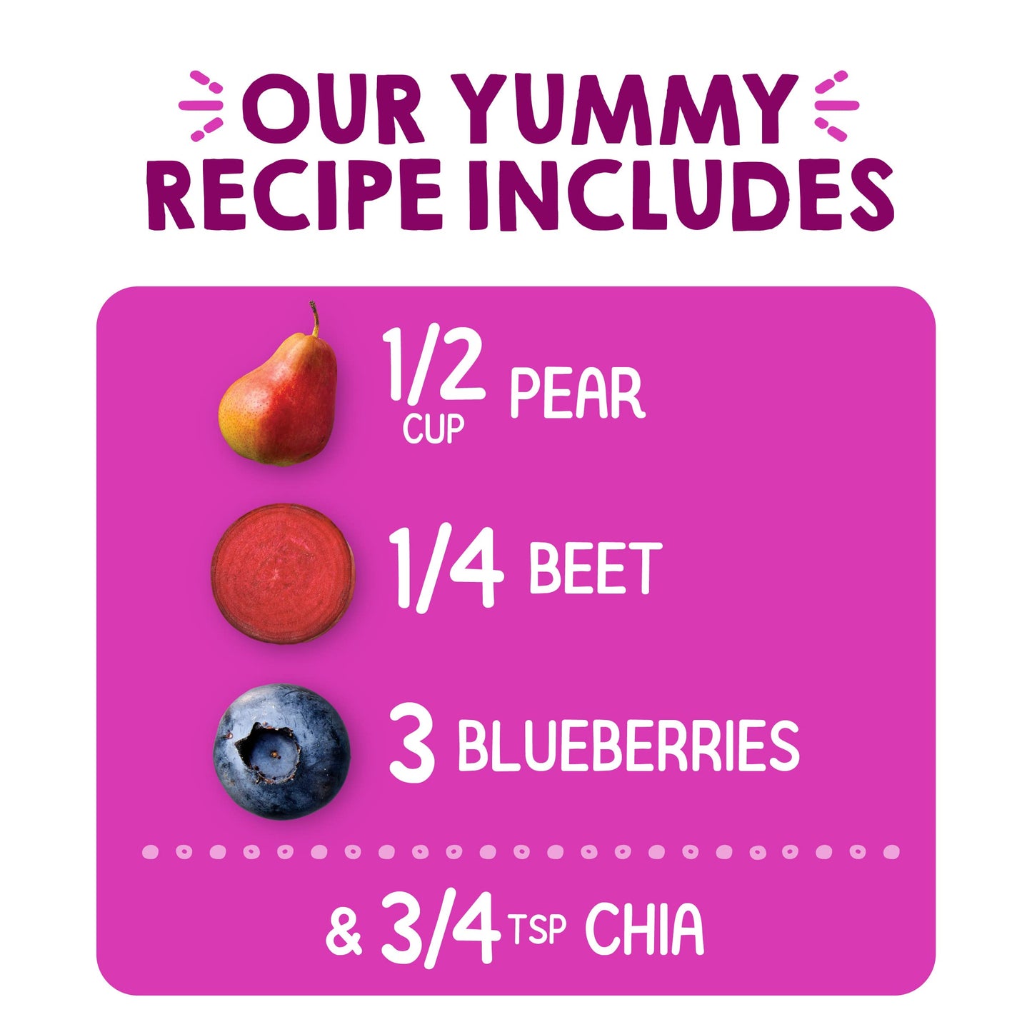 Happy Tot Organics Stage 4 Baby Food Pouches, Gluten Free, Vegan Snack, Superfoods Fruit & Veggie Puree, Pears, Blueberries, Bee