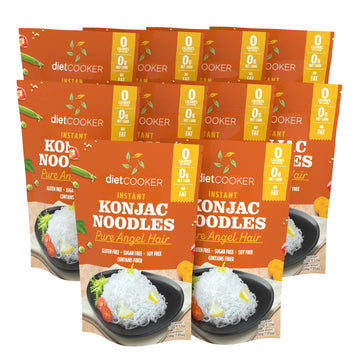 Shirataki Noodle, Diet Cooker Premium Konjac Noodle, Keto & Vegan Friendly, 9.52 Oz, Odor Free, Low Calorie Pasta, Zero Net Carb
